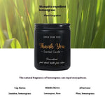 Aromatherapy Candle Black Glass Soy Wax